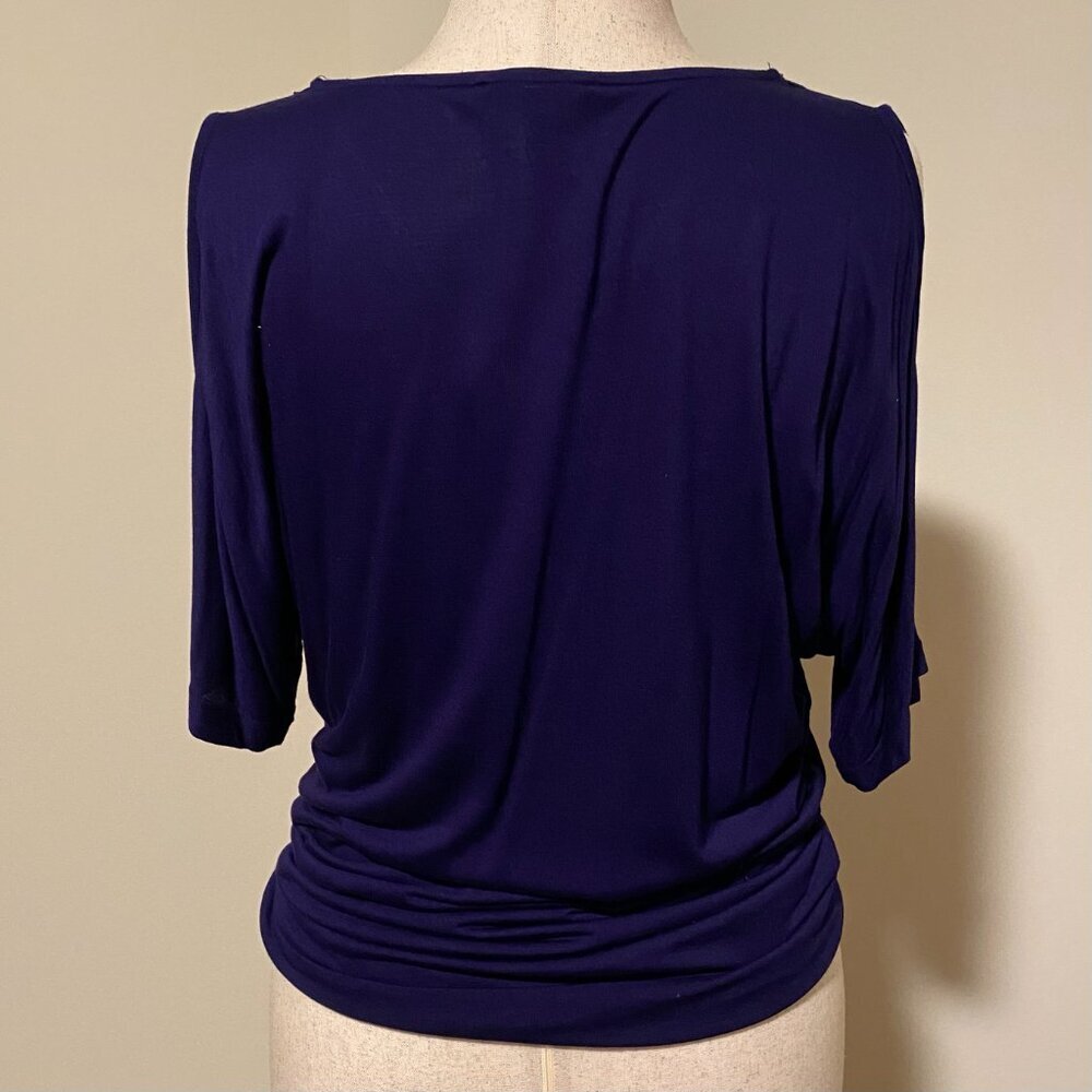 NWT Cable & Gauge Purple Embellished Blouse Size XL - Picture 2 of 8